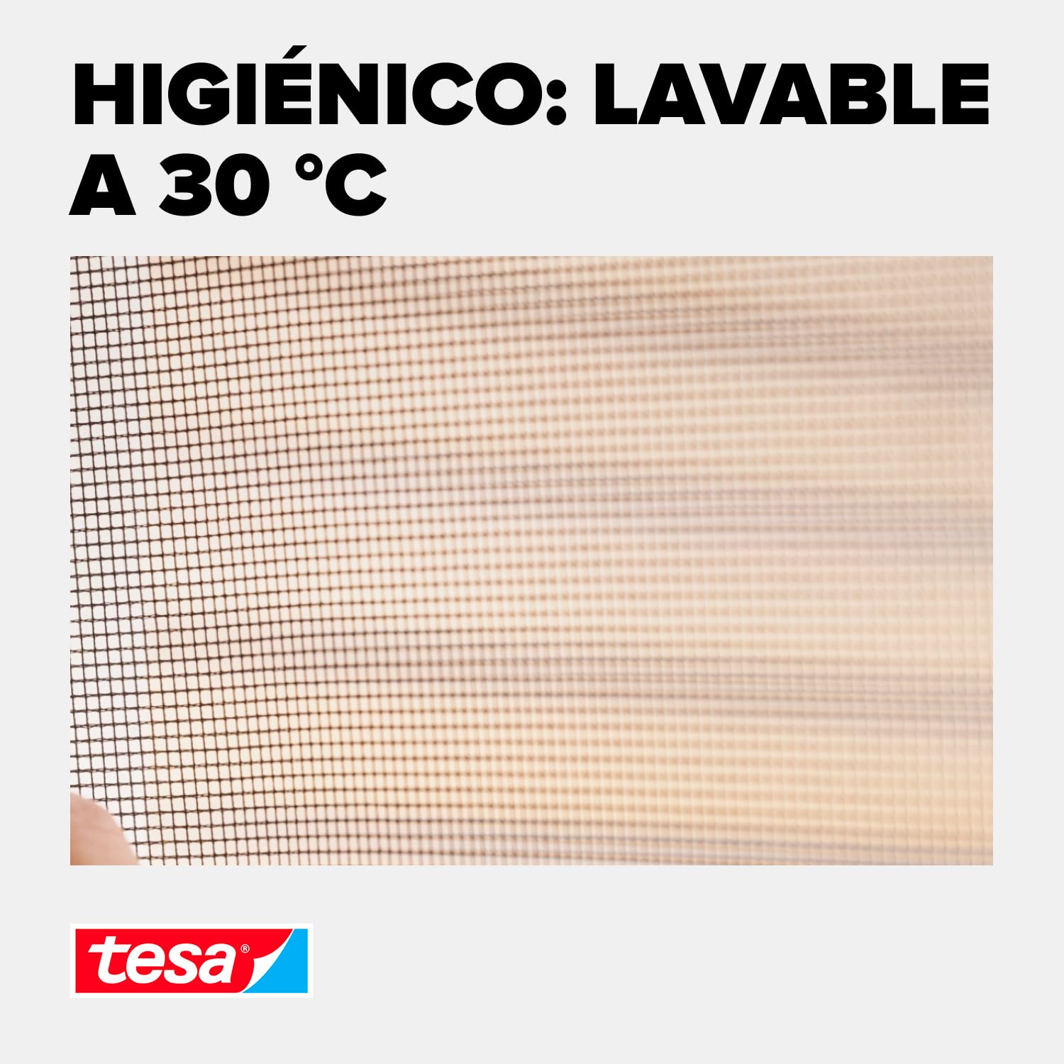 tesa Insect Stop Mosquitera con Gancho-Bucle - 3X 135 x 155 cm - Antracita