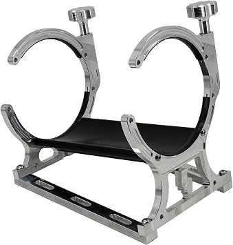Nitrous Outlet Single Billet Heated Nitrous Bottle Bracket with Rubber Bottle isolators (Horizontal Mount)