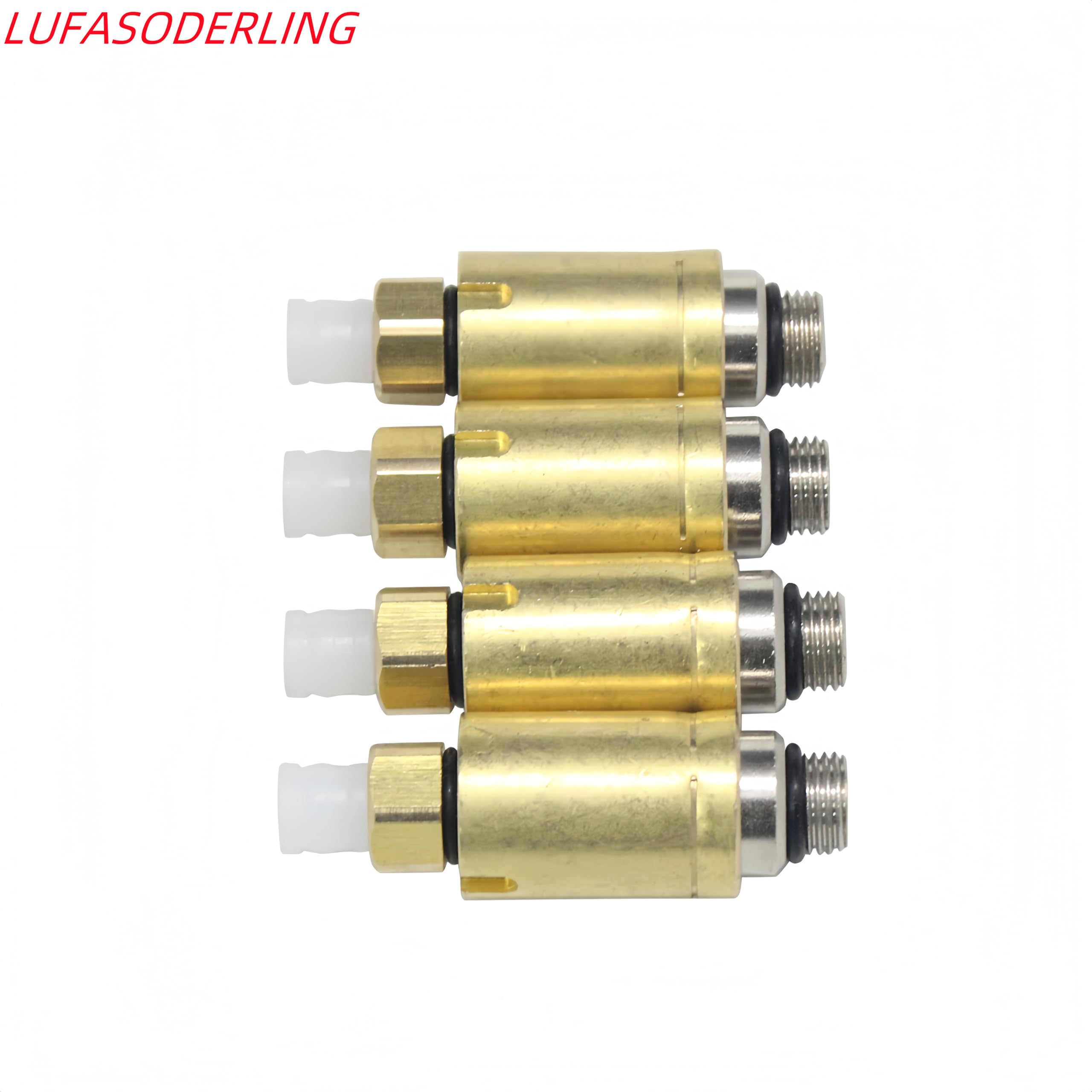 Sospensione pneumatica molla Risidual Pressure M10 Valvola d'aria con Q7 aria Holiding valvola di riparazione in ottone Kit di raccordi per Audi Q7 VW Tourage Porsche Cayenne 958 (4 Set)