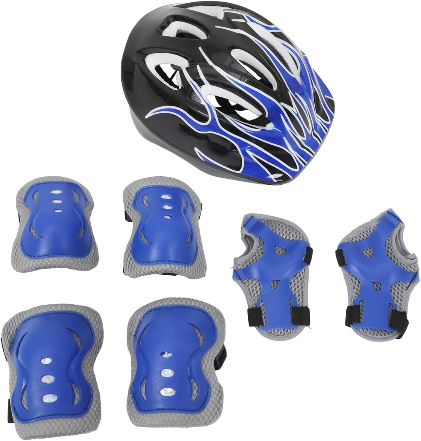 Zerodeko Skateboard Protective Gear Set Kids Full Coverage Helmet Pads Wrist Guards