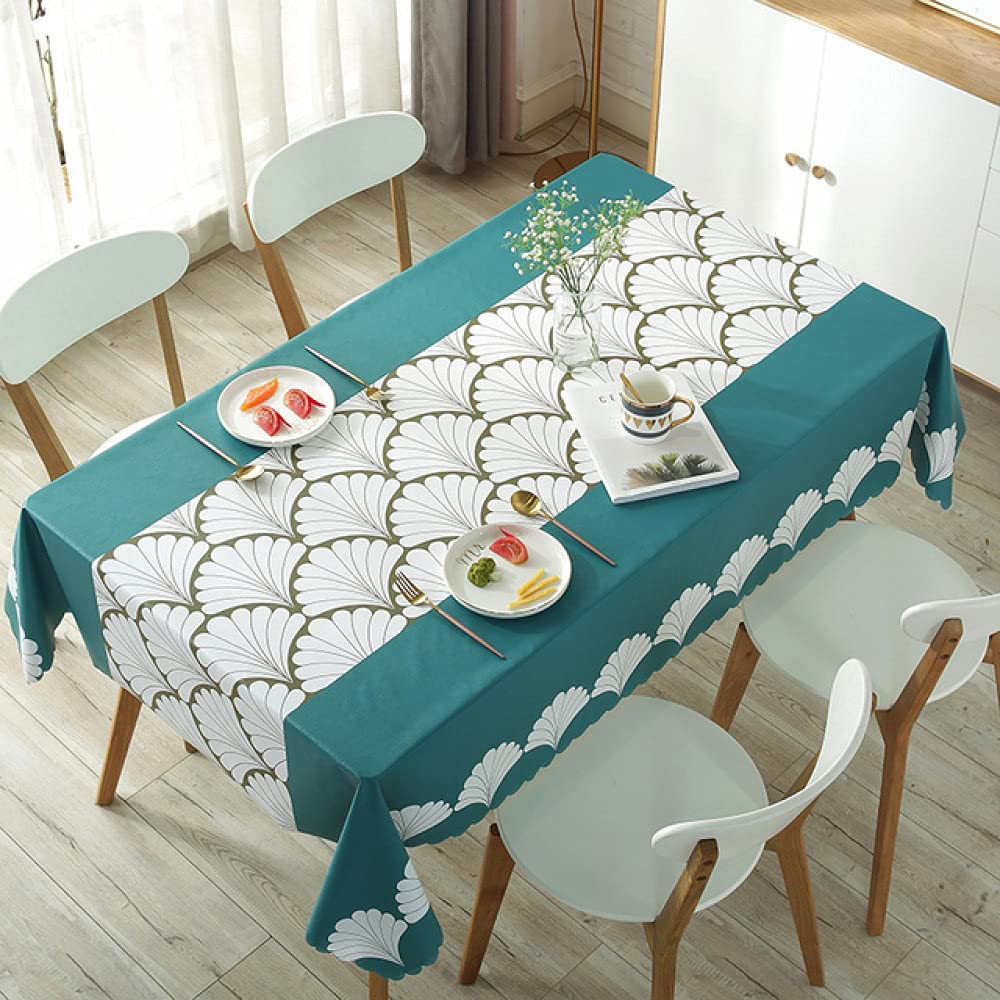 Nappe ronde en plastique rectangulaire imperméable à l'huile pour couverture de table extérieur