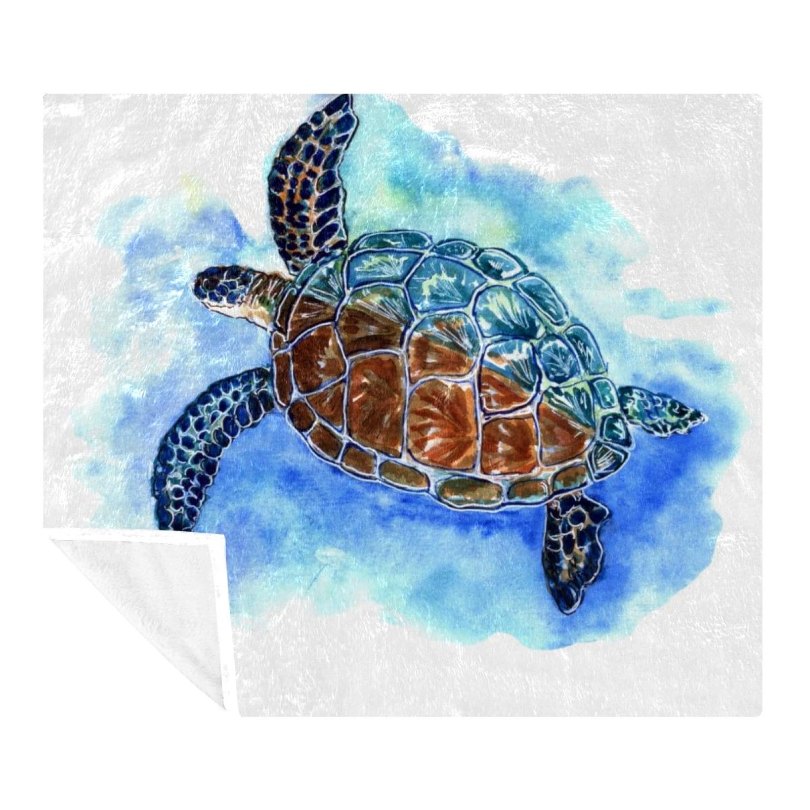 Couverture polaire haut de gamme Turtle en microfibre douce et finitions soignées 150x130