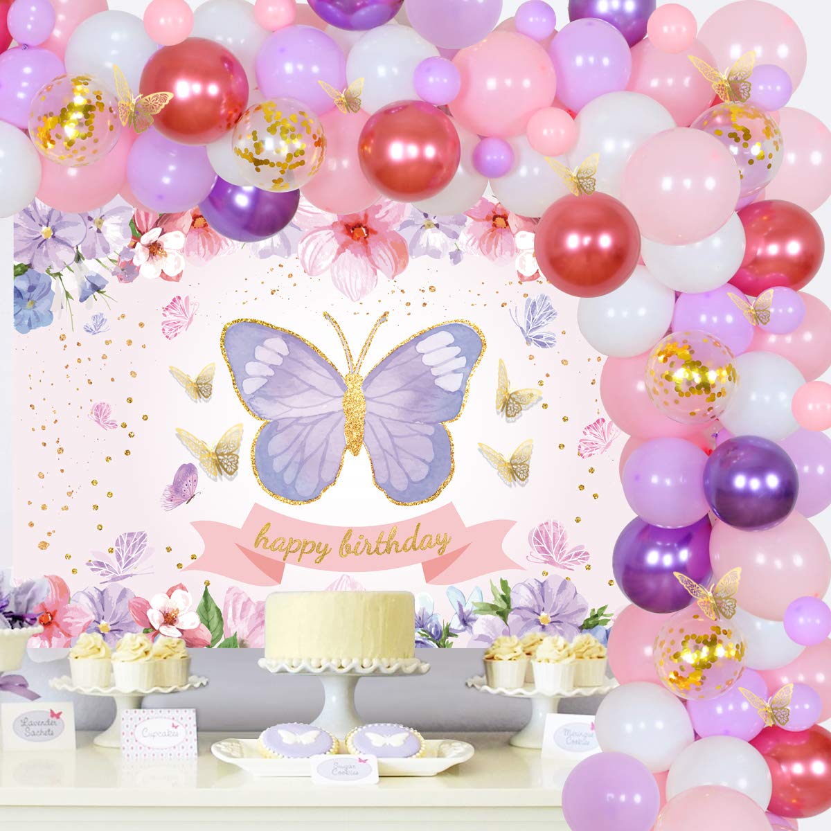 Buy Butterfly Birthday Party Decorations Butterfly Balloon Garland Arch