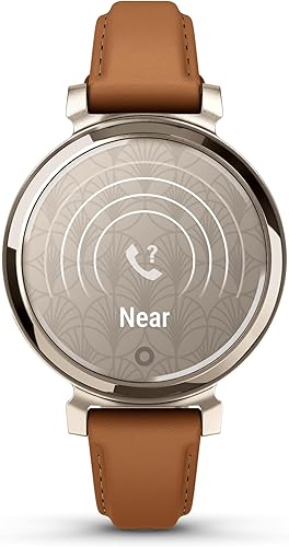 Miniatura 4 de Garmin Lily 2, reloj inteligente pequeño y elegante, pantalla oculta, lente modelada, hasta 5 días de duración de la batería, color marrón