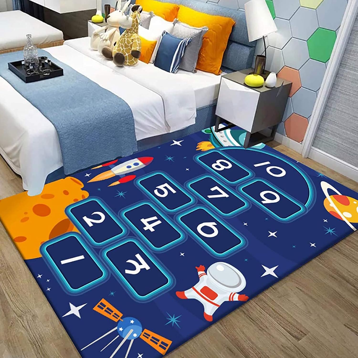 Childrens Rug Play Mat Soft Non Slip Kids Educational Area Rugs