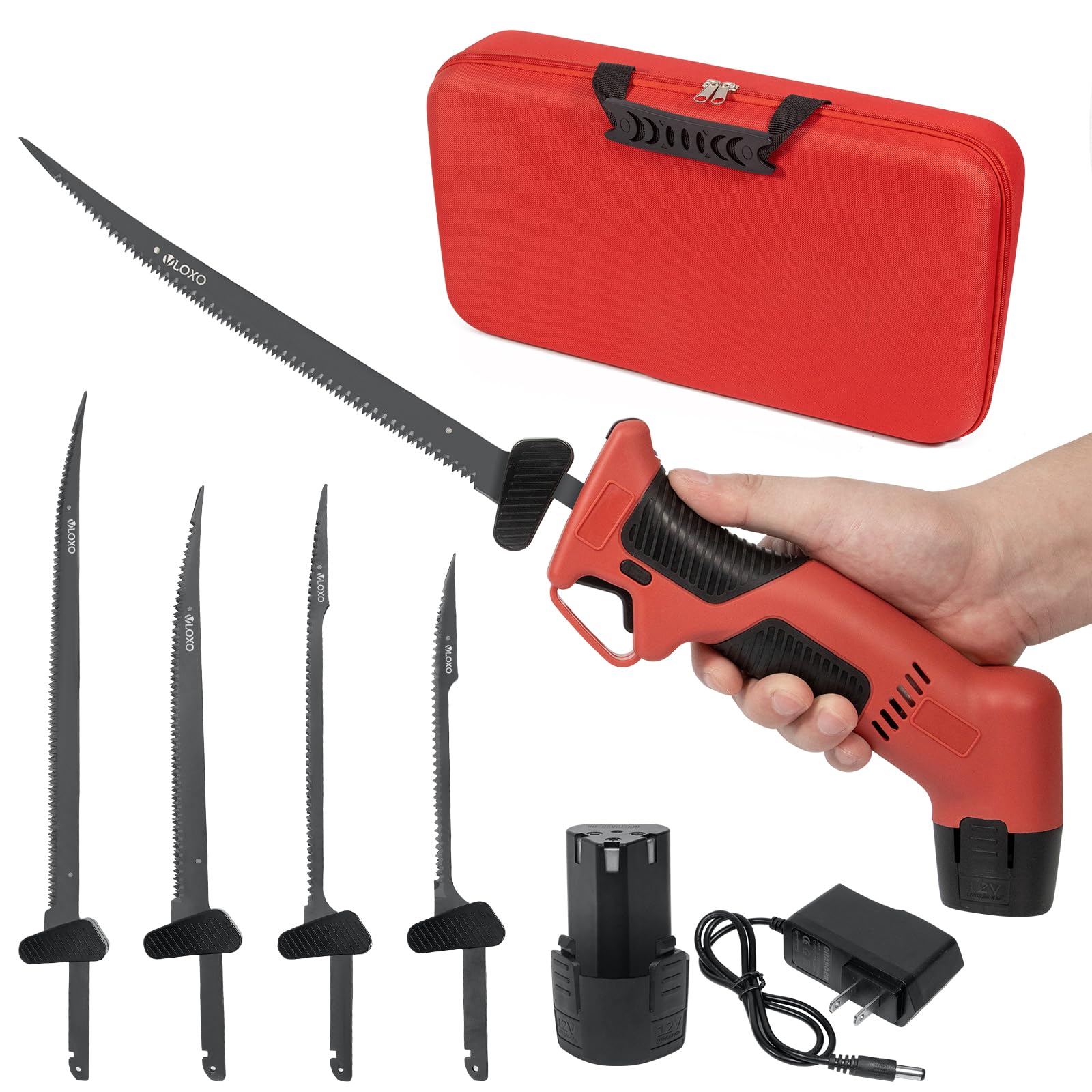 Cordless Electric Fishing Knife, VLOXO Electric Fillet Knife with Safe Lock Rechargeable Fish