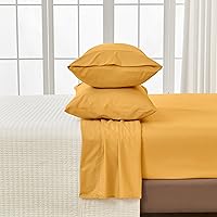 Vista 49 de 4-Piece Full Size Stripe Microfiber Sheet Set - Ultra-Soft, Brushed Bedding Sheets & Pillowcases - Wrinkle Free, Comfortable, All-Season Bed Sheets