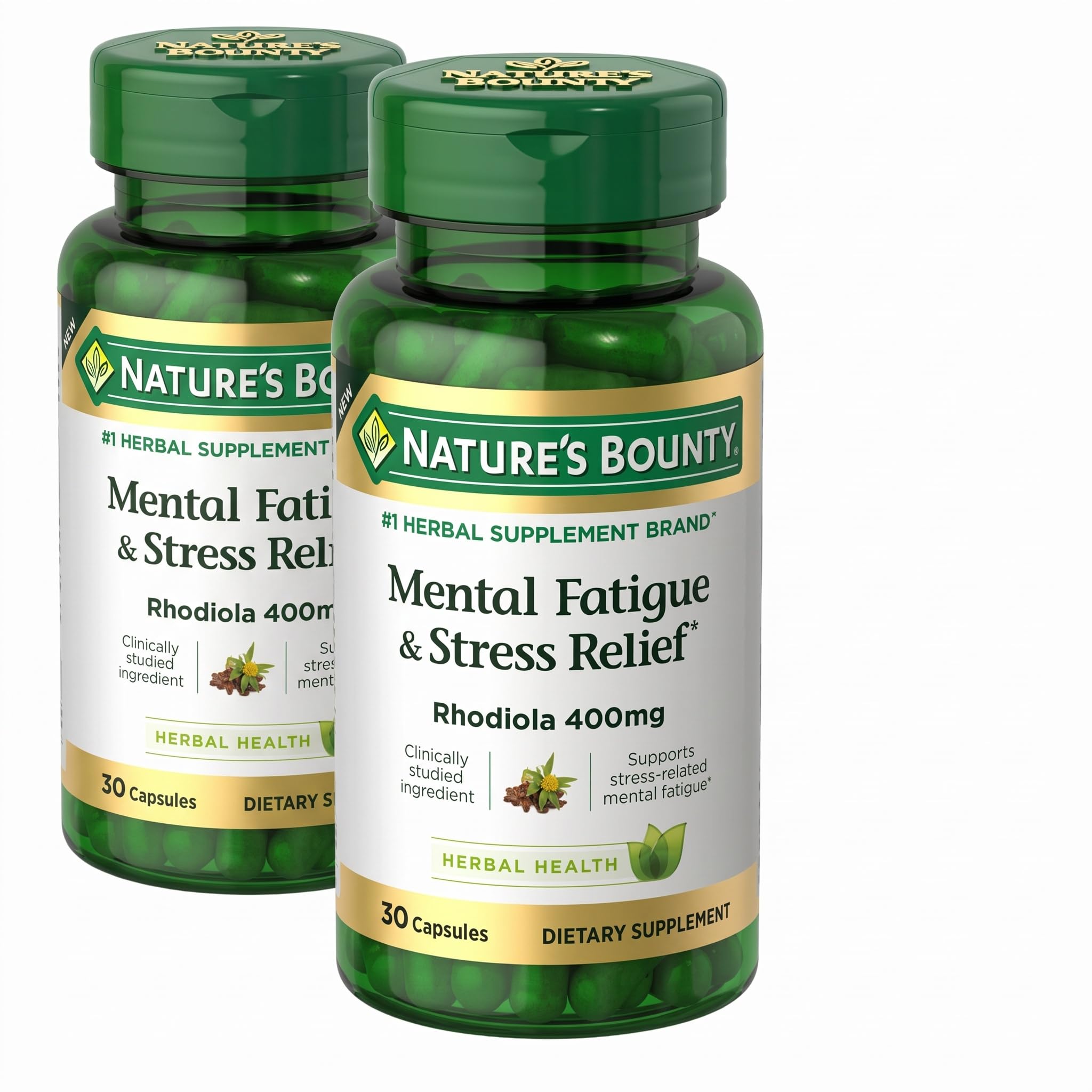Nature's Bounty Mental Fatigue and Stress Relief, 400mg, 30 Capsules — Amazon image 7