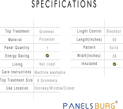 Miniatura 5 de Divisor Deslizante de Habitación Colgante, 60% - 70% Insonorizado Panel de Privacidad Mantiene el Calor Afuera Cortinas de Puerta de Armario Falsas