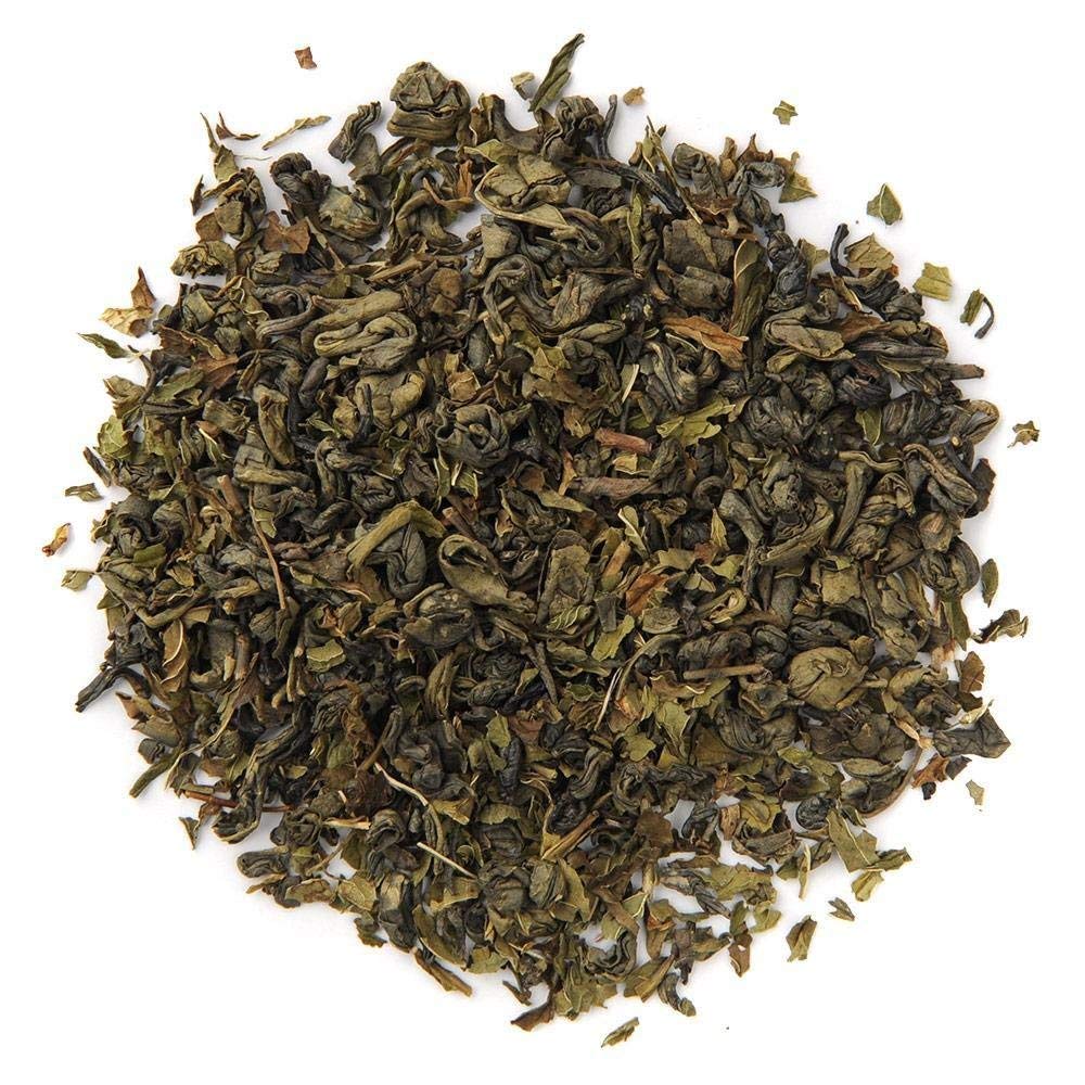 Positively Tea Company, Organic Spearmint Green, Green Tea, Loose Leaf, USDA Organic, 1 Pound Bag