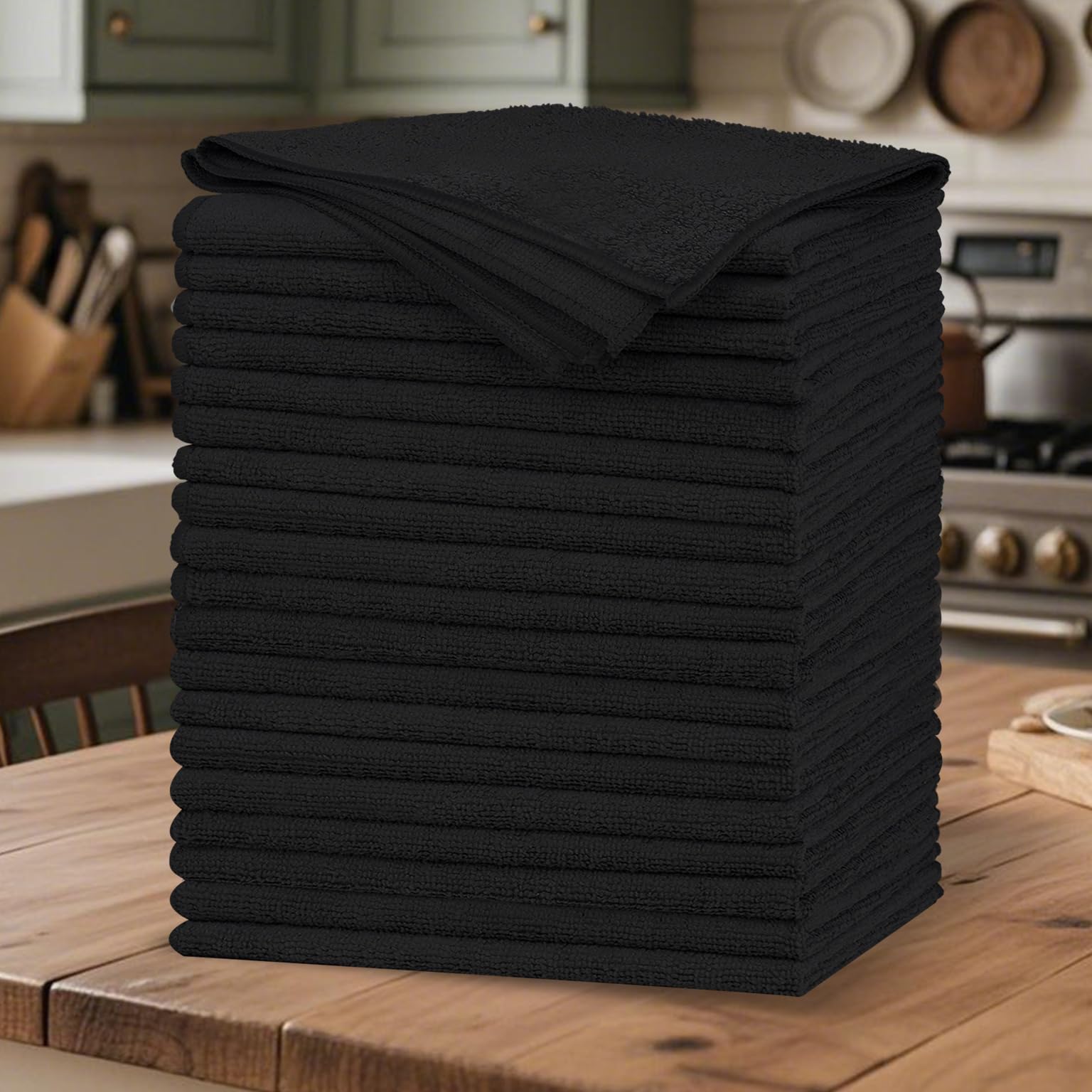 20 Pack Microfiber Cleaning Cloth, Lint-Free Car Wash Towels, All-Purpose Absorbent Cleaning Rags for Housekeeping, Dust Cloth for Office, Mechanic, Automotive — view 13