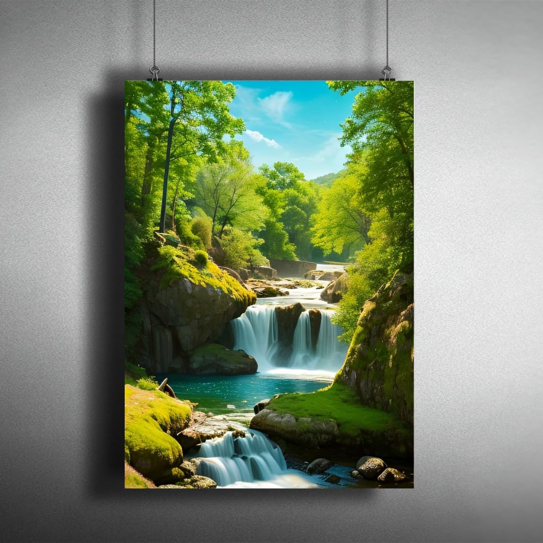 GenericMountain | Nature Posters for Wall | A3 and A4 sizes | 400 GSM Paper | Gloss Lamination | Premium Packaging (Medium-A4, Mountain 11)