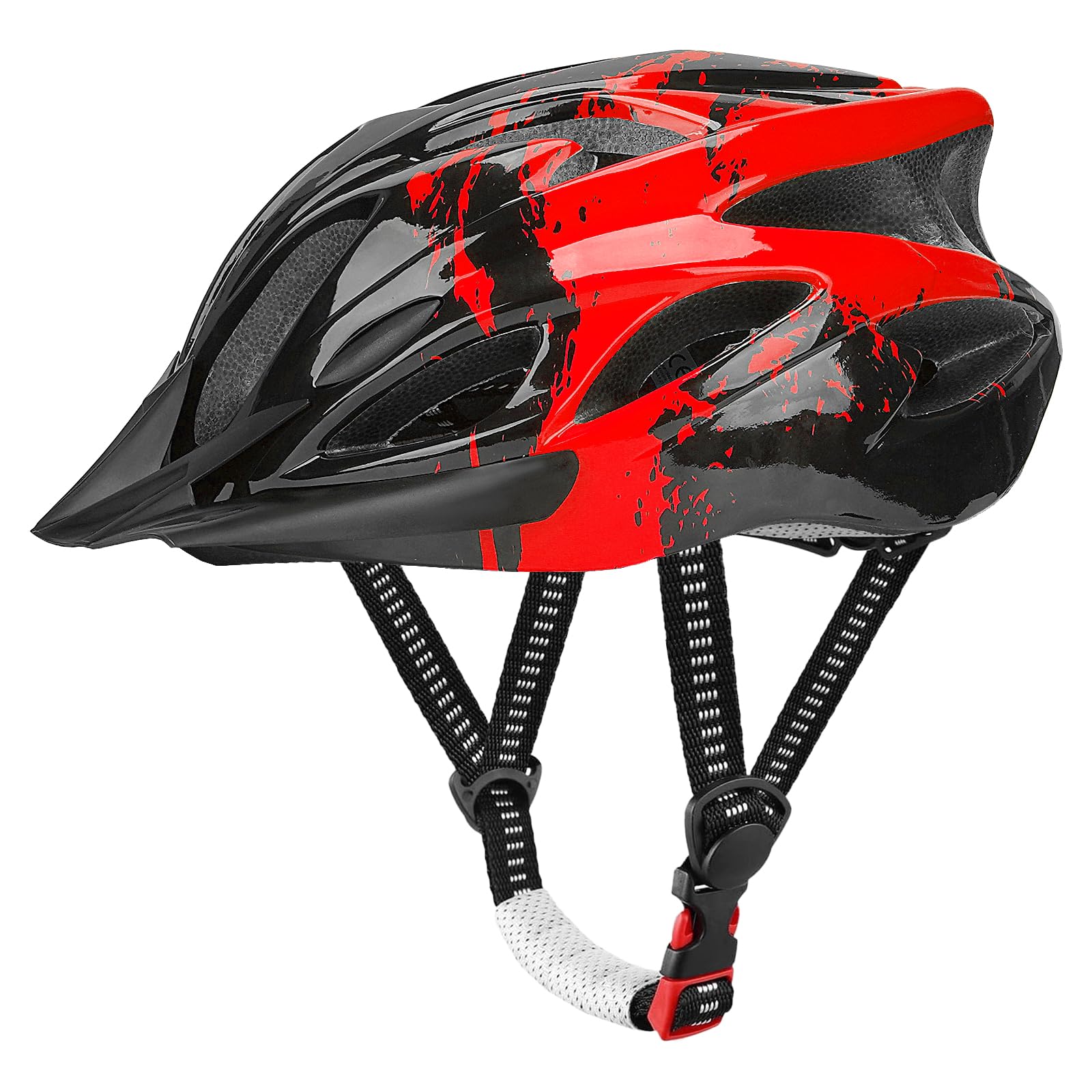 Casco Bici Da Corsa E MTB Per Uomo E Donna: Leggero E Traspirante Con 21 Fori Di Ventilazione, Regolabile E Sicuro. Perfetto Per Città, Mountain Bike E Ciclismo.