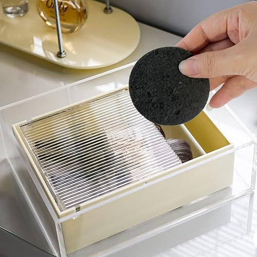 Miniatura 2 de Esponjas faciales comprimidas de celulosa natural, esponja facial de forma redonda, para limpieza facial, exfoliación y eliminación de maquillaje,