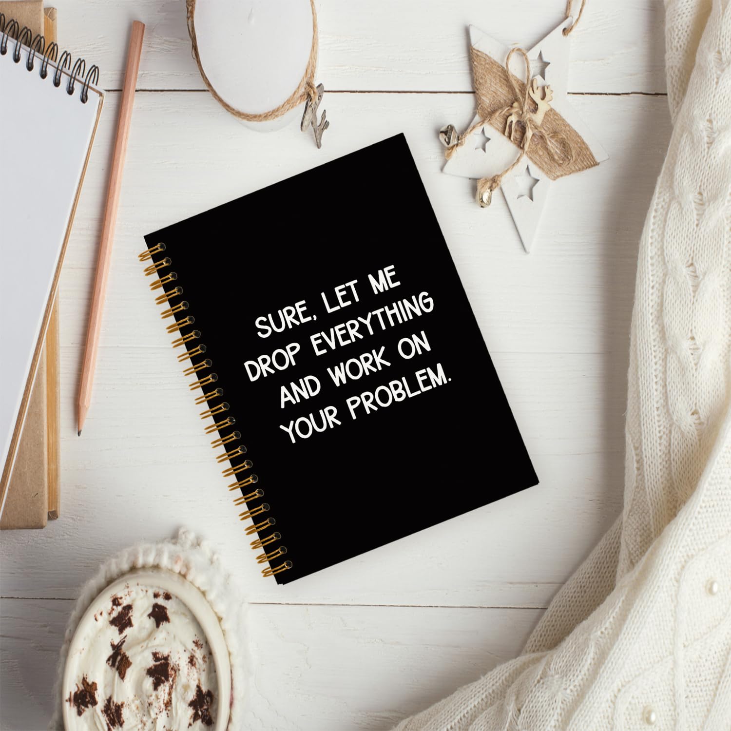 hold fizz Lustiges Büro-Geschenke, Notizbuch, Tagebuch, witzige Geschenke für Kollegen, Mitarbeiter, Kollegen, Chef, Erwachsene, Freunde, Snarky, sarkastisches Geschenk für Damen und Herren