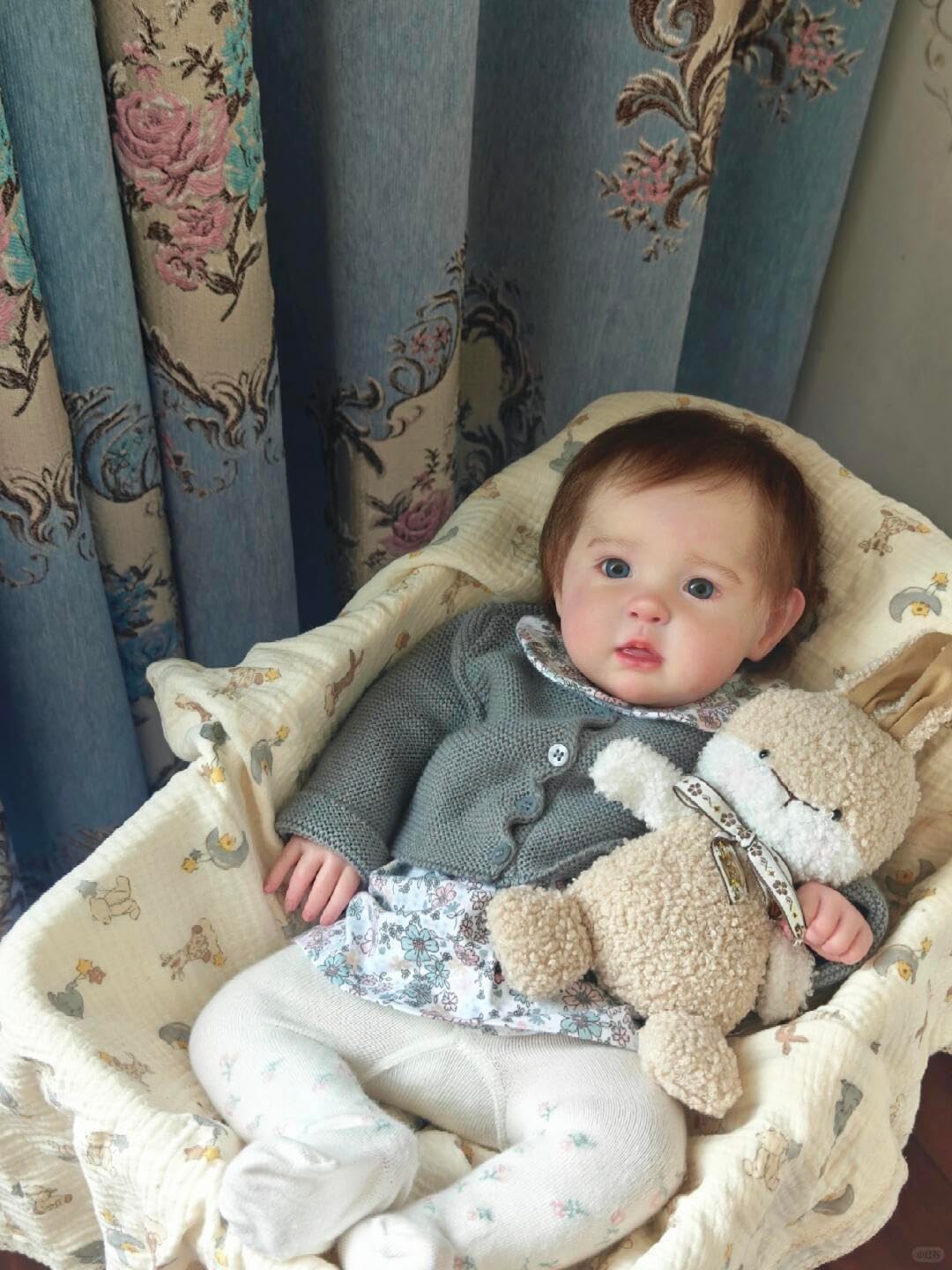 RXDOLL Realistyczne lalki Reborn Baby Dolls silikonowe na całe ciało, winylowa dziewczyna, 50 cm, prawdziwe życie, anatomicznie poprawna, noworodek, realistyczna lalka dla małych dzieci, z zabawką do