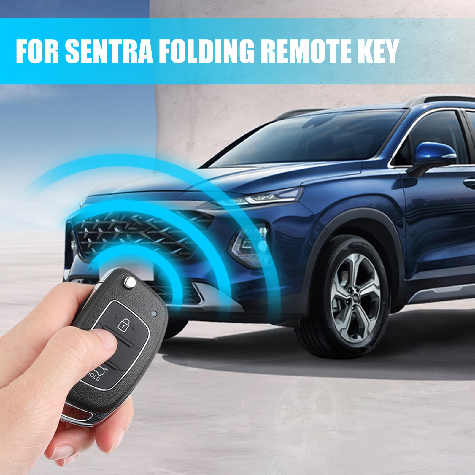 Guscio Chiave Auto Per Hyundai E Kia - Cover In Gomma Con 3 Tasti, Ricambio Originale - Foto 5