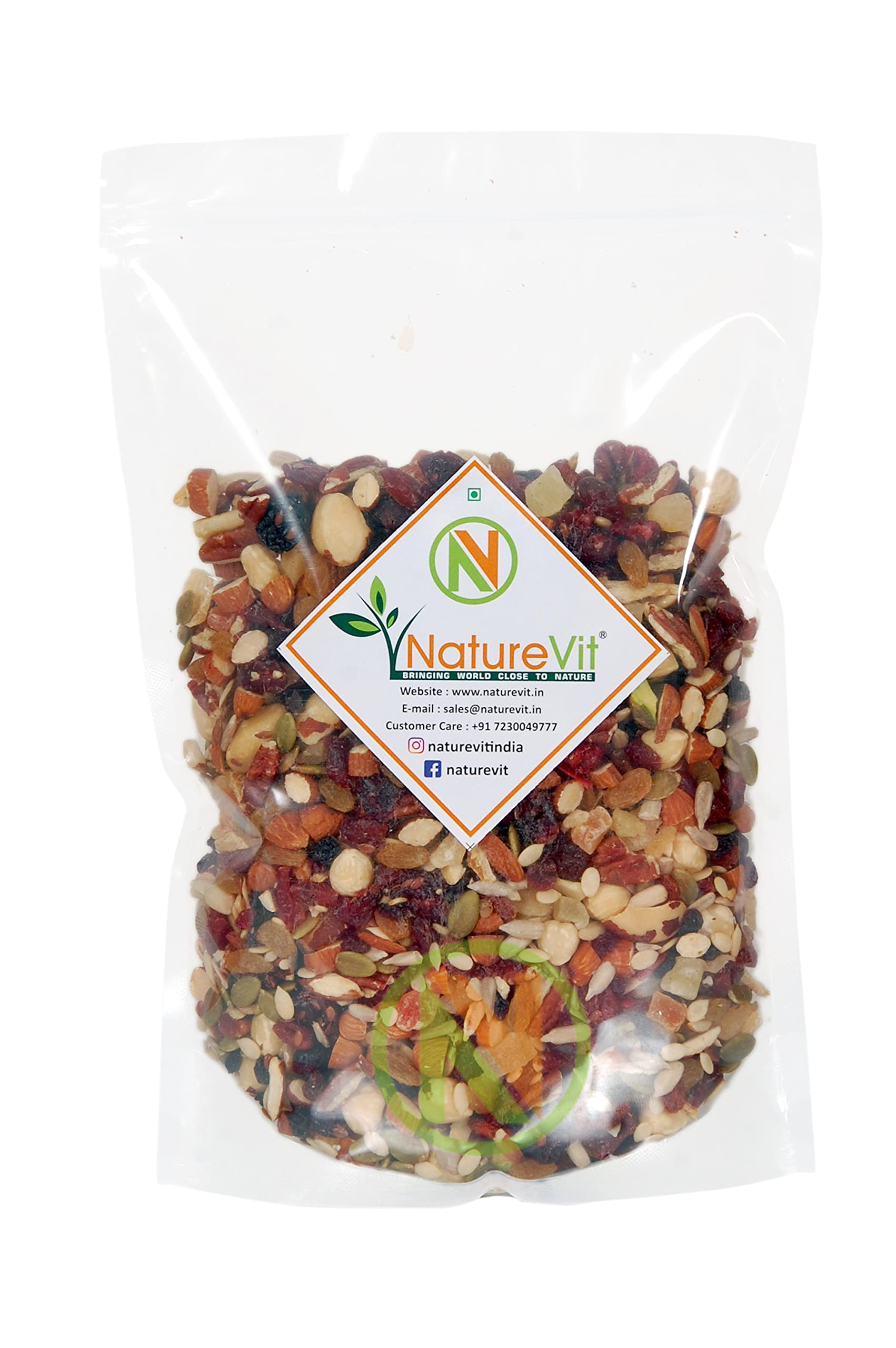 Nature Vit Mixed Dry Fruits, Nuts, Seeds & Berries, 2 Kg | Nutritious, Roasted and Crunchy Trail Snack | 20+ Varieties Like Almond, Cashew, Cranberry, Sunflower Seed, Pistachios & Many More (B093PQZQ8G) Amazon Price History, Amazon Price Tracker