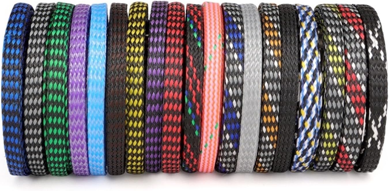 Braid Sleeve Soft Wire Insulated Wrap Cable Protection Harness Sleeving Sheath for Pets, Bite-Resistant Cable(Red Balck,04mm,10 Meters)