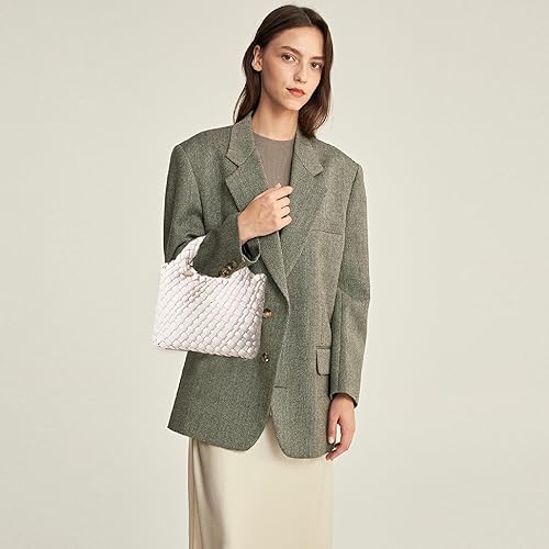 Miniatura 2 de Bolsa tejida para mujer con monedero, cadena plegable pequeña, bolso de hombro de moda, bolso Hobo