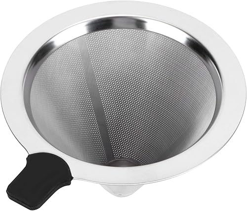 Miniatura 3 de Pissente Cafetera para verter sobre la cafetera, gotero de café manual de vidrio de alta temperatura, cafetera con filtro de acero inoxidable para