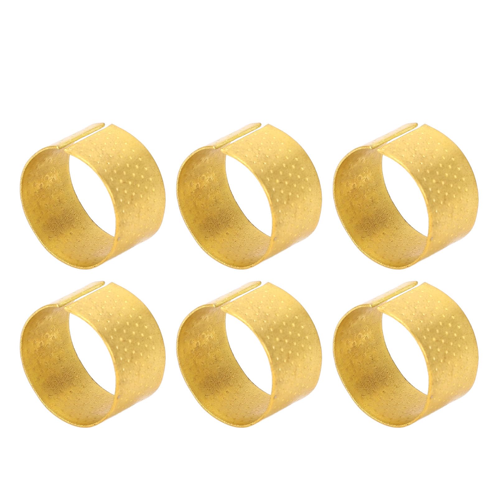 NIBEMINENT10pcs Sewing Thimble Metal Easy Cleaning Sewing Finger Protectors for Hand Sewing Embroidery Quilting