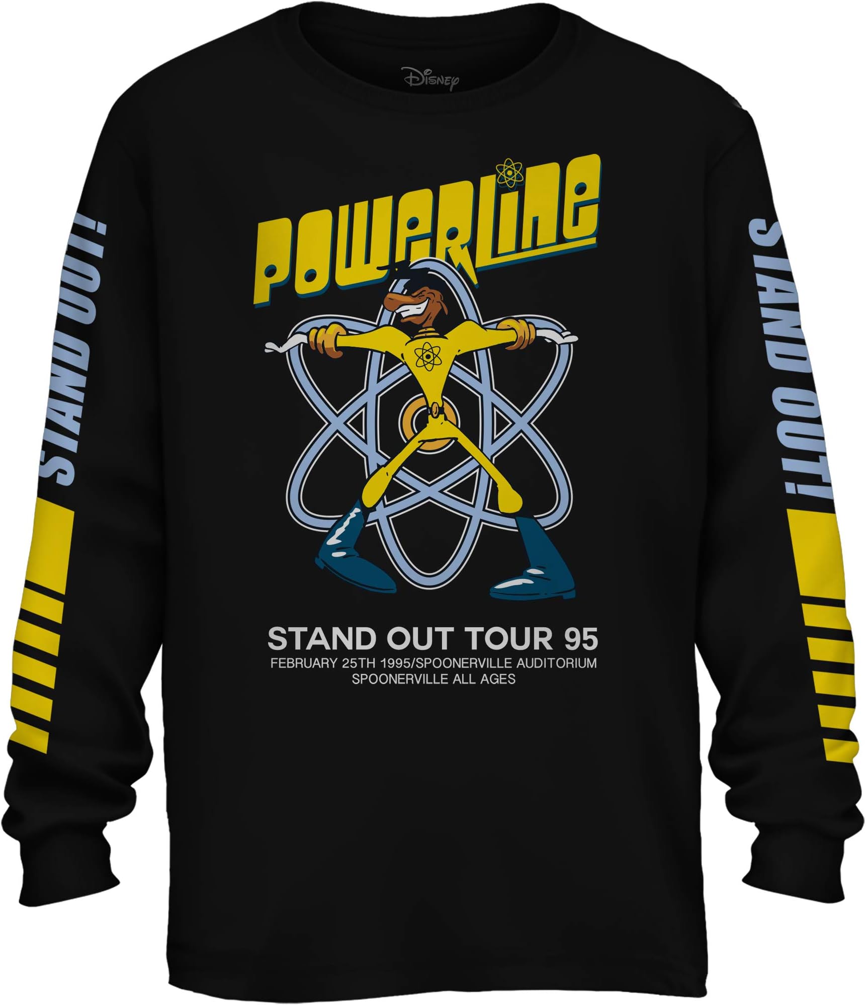 Disney Powerline Goofy Stand Out Tour Long Sleeve Mens T-Shirt
