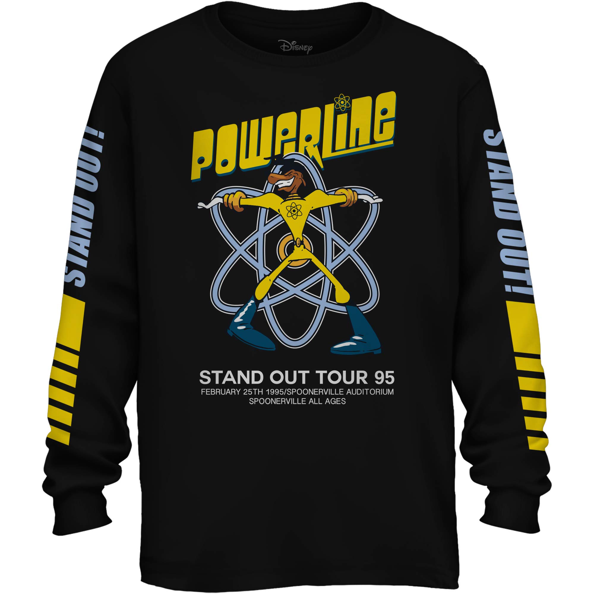 Disney Powerline Goofy Stand Out Tour Long Sleeve Mens T-Shirt