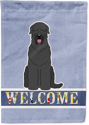 Miniatura 8 de Caroline's Treasures BB5595GF - Bandera de bienvenida negra con diseño de bulldog francés para jardín, bandera decorativa para patio, jardín,