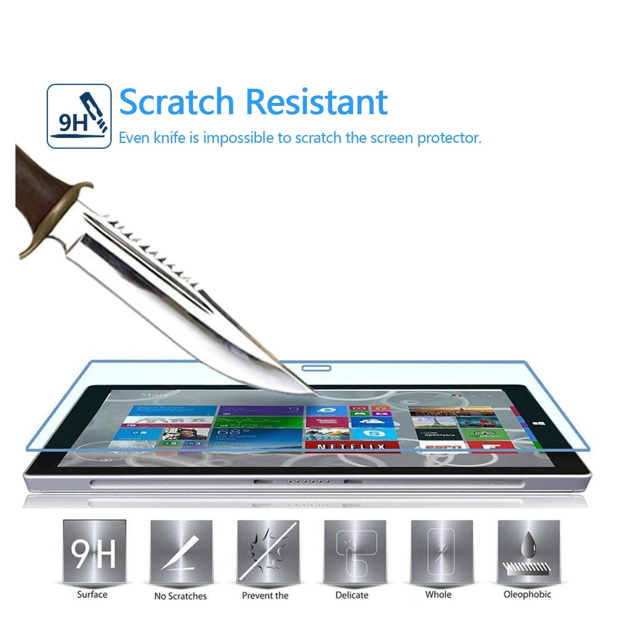 MEGOO Surface 専用保護フィルム 貼りやすい 高い透明度 強化ガラス Amazon | MEGOO Surface Pro 6/ Surface Pro 5/ Surface Pro 4