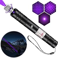 Vista 8 de Luz indicadora de puntero láser morado, múltiples modos de enseñanza de puntero de juguete para gatos, puntero láser de enseñanza, carga USB