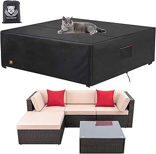 ClawsCover 5-6 Pieces Patio Furniture Sets Covers Waterproof Outdoor Sectional Sofa Covers Durable All Weather Patio Conve...