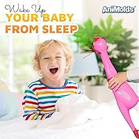 Vista 5 de Animolds Pollo de goma enorme y loco - Fabricantes de ruido gigantes de 29 pulgadas para fiestas, bromas, bromas prácticas - Chirriante hasta 45