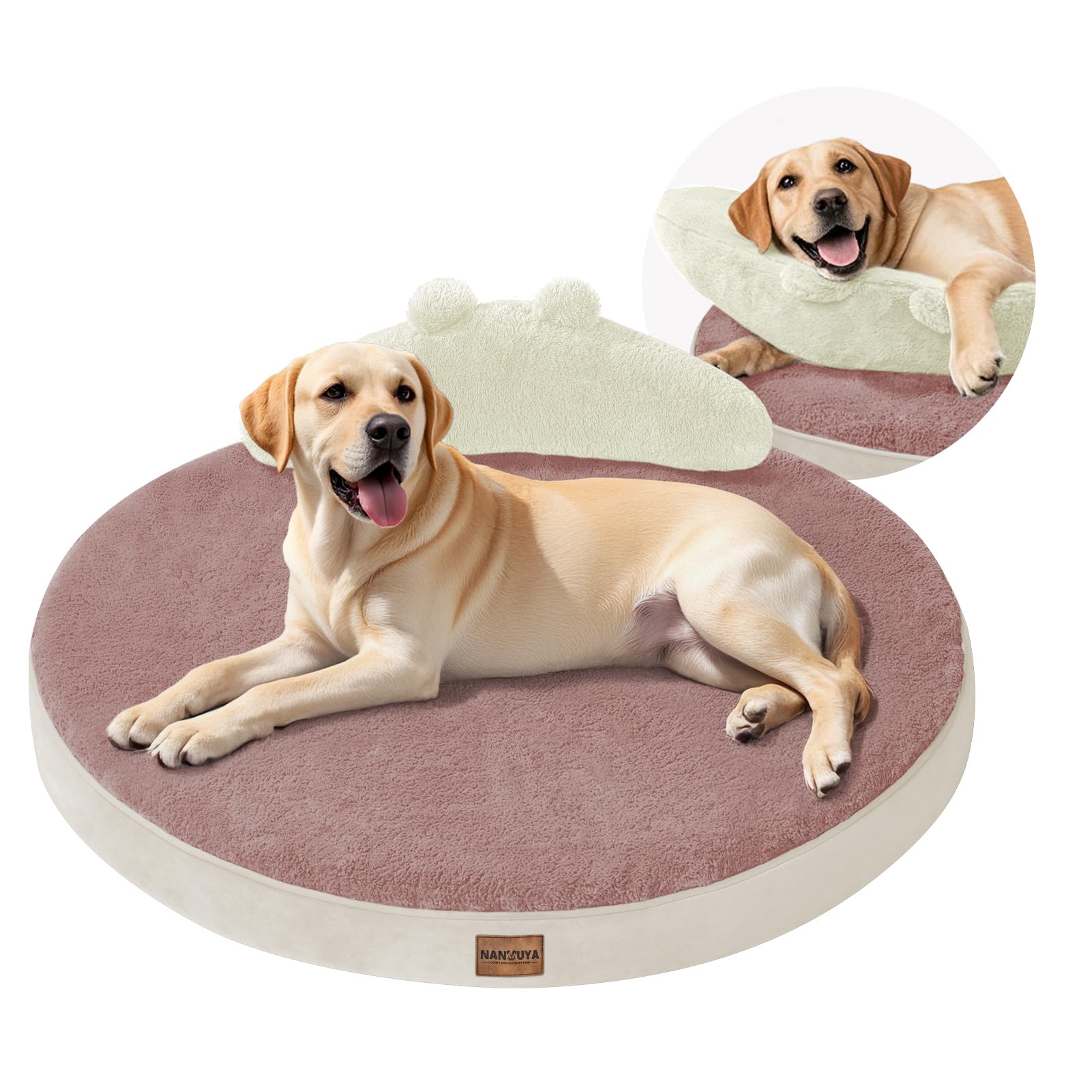 large dog bed orthopedic dog beds for s(60x9cm)  dogs with washable removable cover waterproof pet beds with pillow