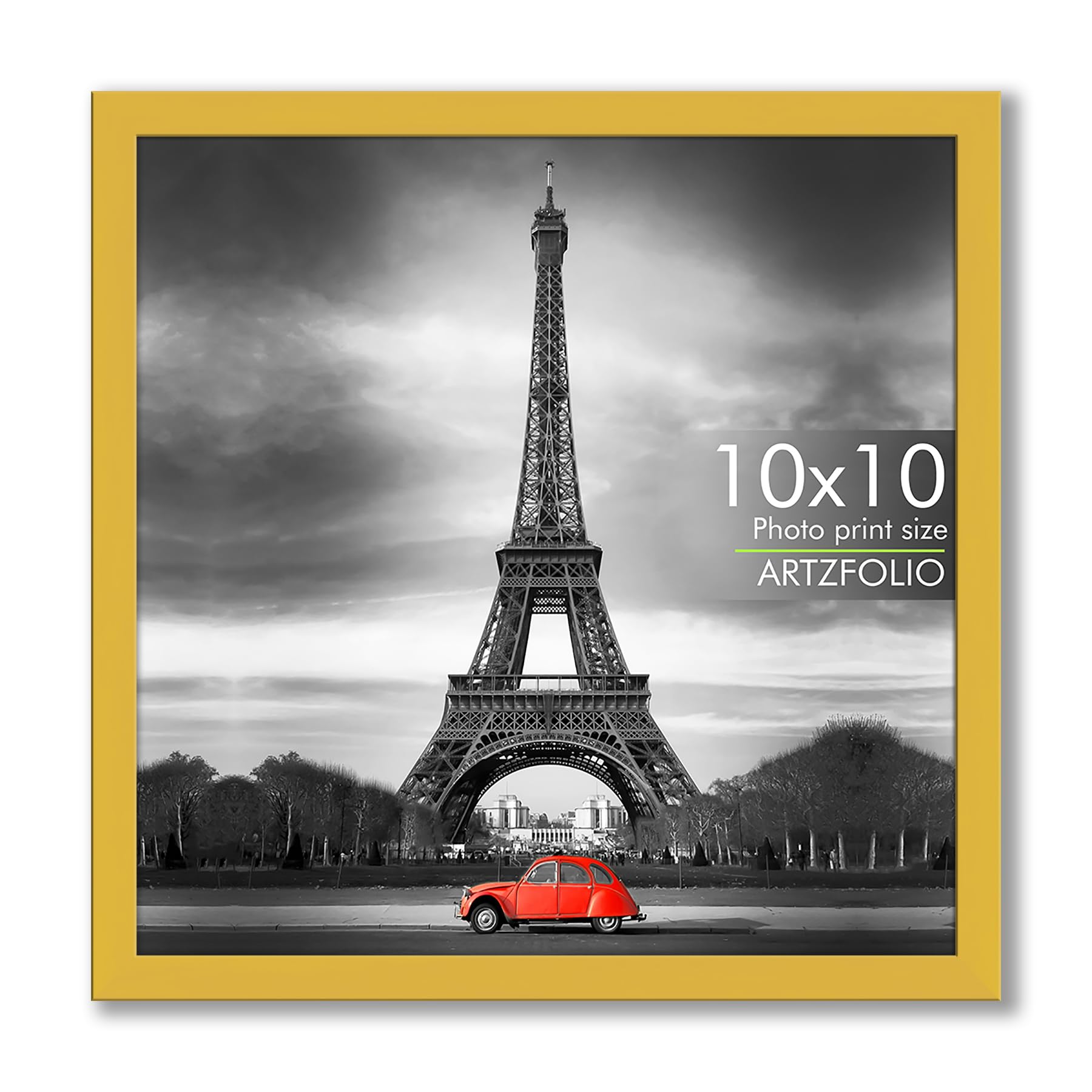 ArtzFolio Wall & Table Photo Frame D563 | Wall Photo Frame Collage for Living Room | Picture Frames Bedroom, Home & Office Decoration | Golden | 10x10 inch (25x25 cms)