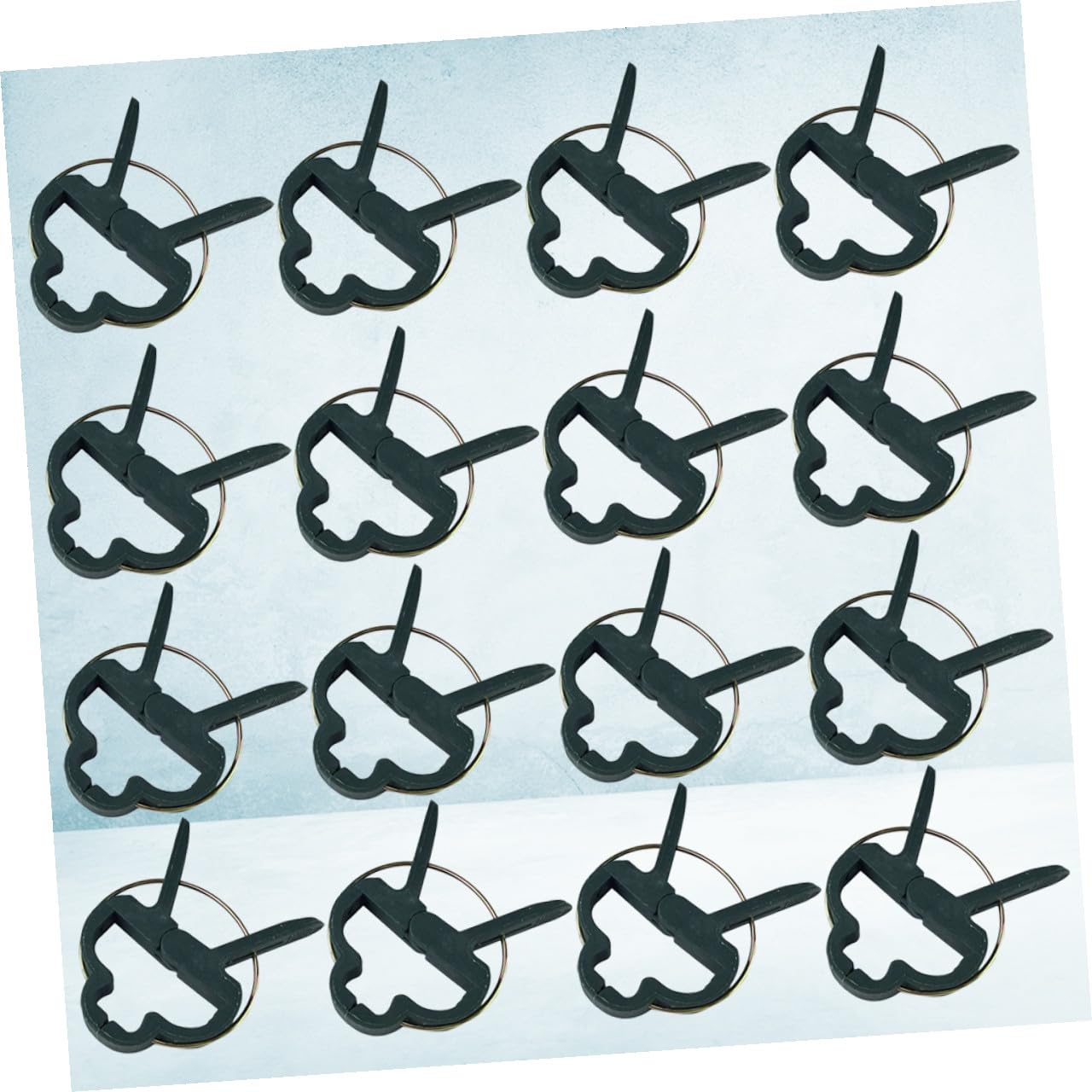 SHINEOFI Lot de 80 Clips de Jardin en PE Vert pour Support Végétal, Pinces Résistantes et Solide, 4 Paquet pour Attacher Plantes, Tuteur pour Jardin Extérieur