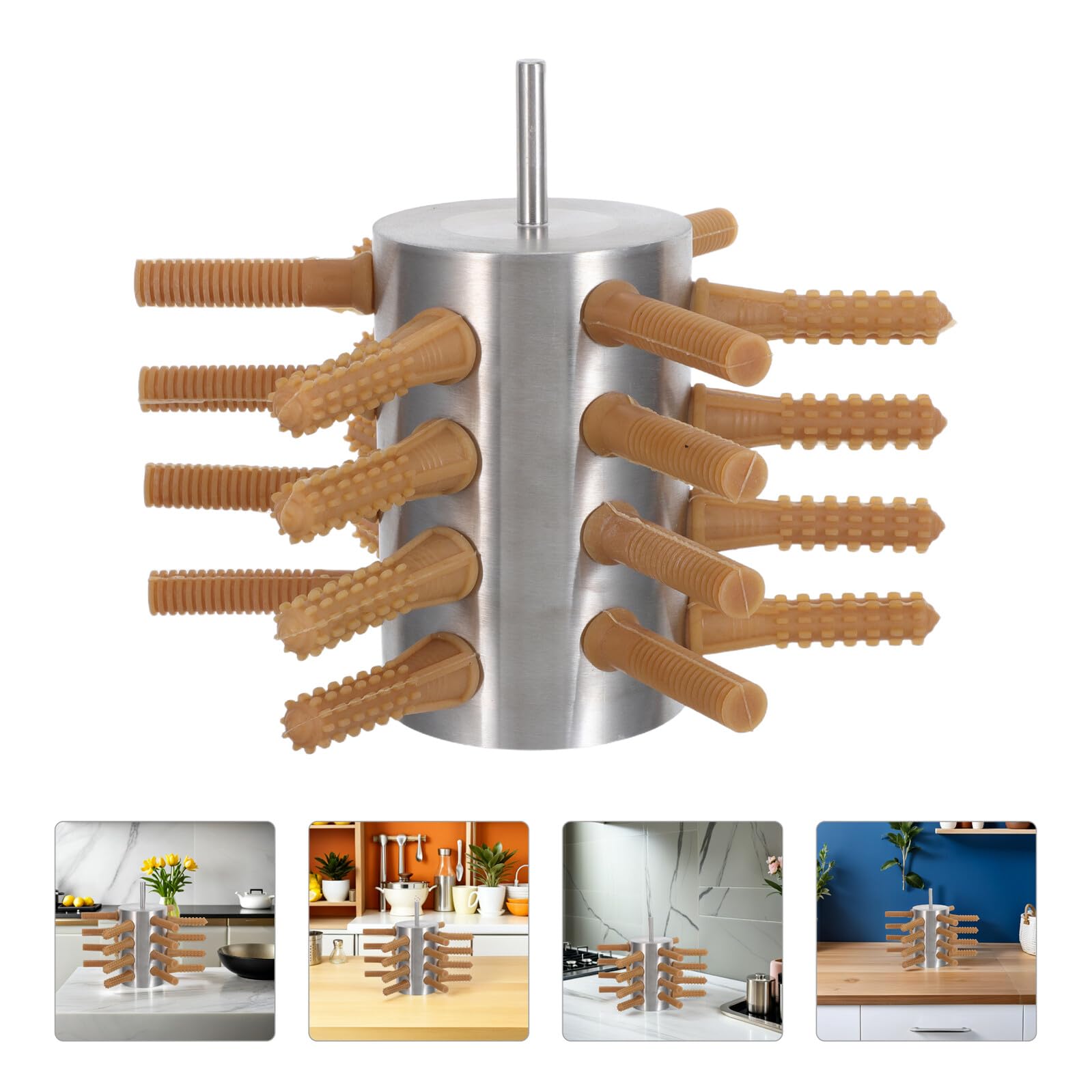 SEWACC Plumeuse à Volailles Semi-Automatique 24 Doigts en Acier Inoxydable, Épilateur Portable pour Poulets, Canards et Oies, Outil de Transformation Volaille Domestique, Compact