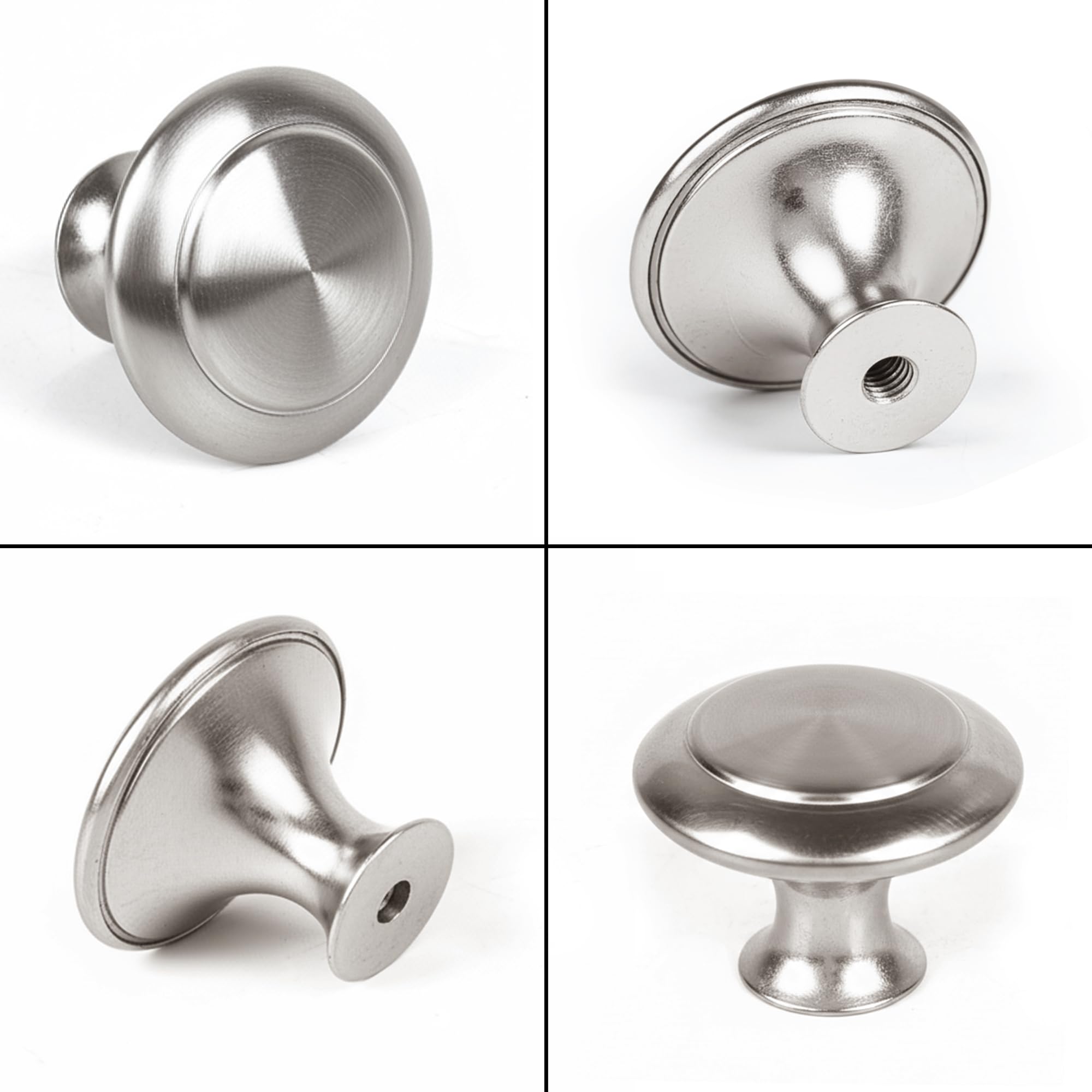 30 Packs Kitchen Cabinet Knobs Brushed Silver-Pull Hardware Handle,Drawer Knobs for Cupboard Door Drawer with Long Short Screws — Amazon image 6