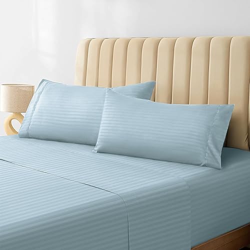 Miniatura 82 de LuxClub - Juego de sábanas, 6 piezas, rayón hecho de bambú, esquinas tipo bolsillos profundos hasta 18 in, sedosas, antiarrugas, frescas, aptas