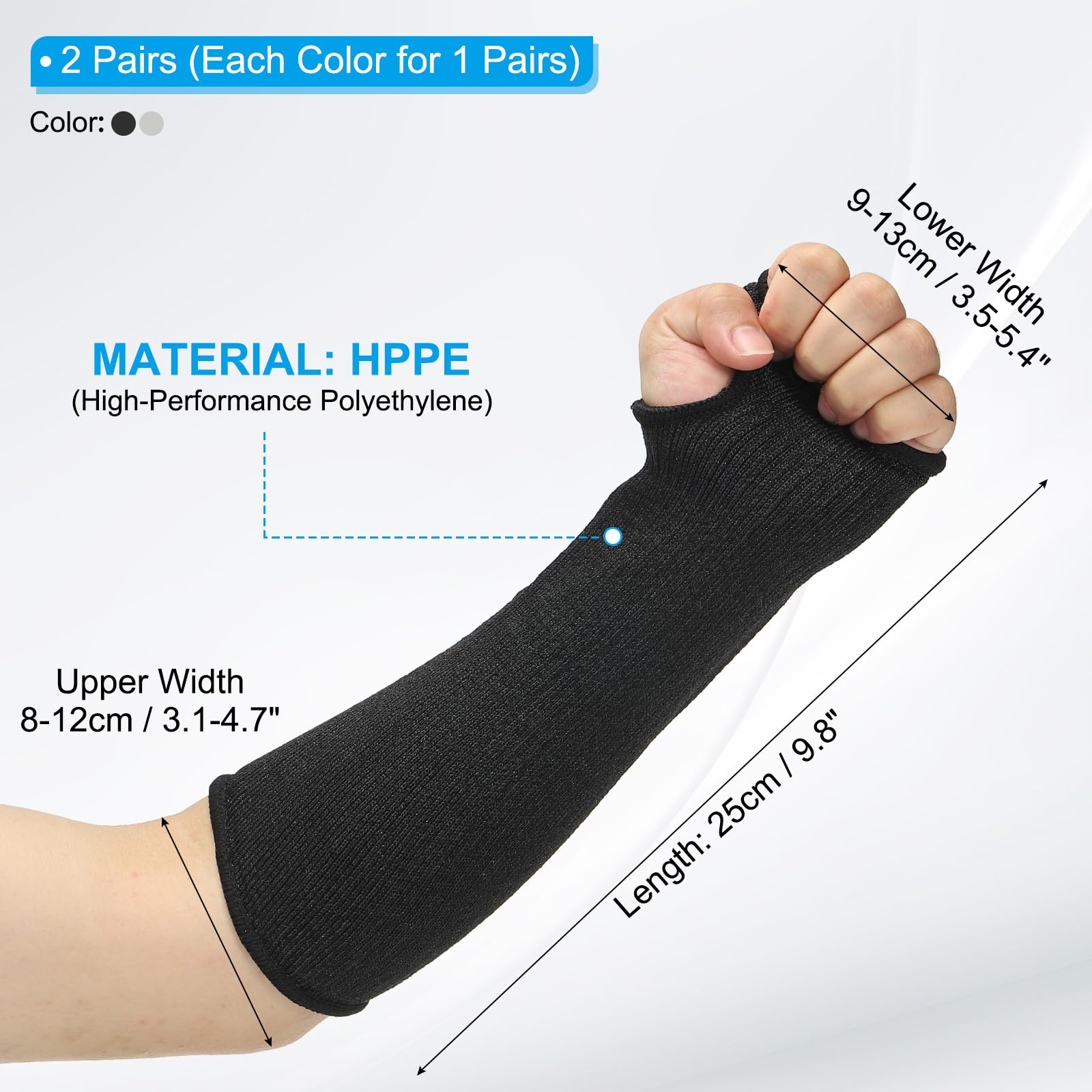 PATIKIL 10 Inch Cut Resistant Sleeve - Image 2