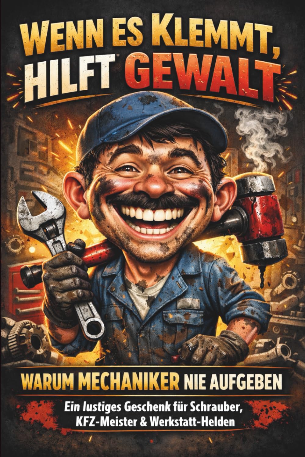 Wenn es klemmt, hilft Gewalt: Warum Mechaniker nie aufgeben – Ein lustiges Geschenk für Schrauber, KFZ-Meister & Werkstatt-Helden (Ganz normaler Wahnsinn)