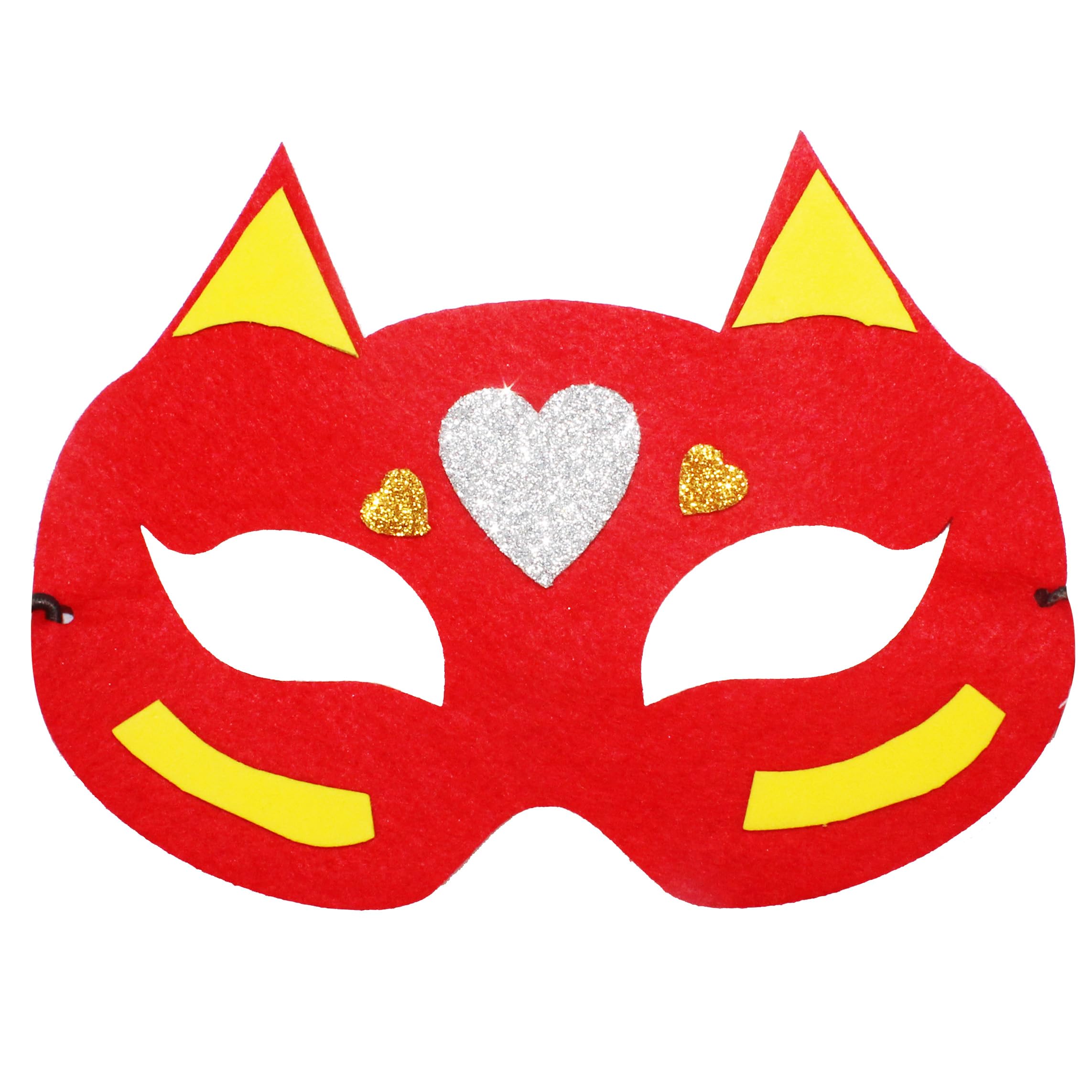 LOOLIPO – Lot De 12 Masques En Feutrine Superhéros, 18x10 Cm, Avec élastique, à Personnaliser