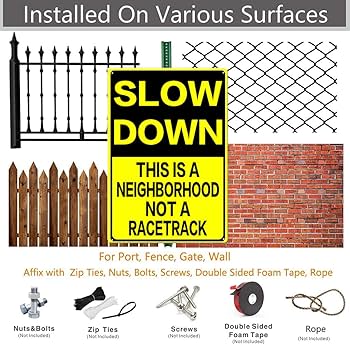 slow ロードサイン Amazon.co.jp: Slow Down THIS IS A Neighborhood Not A