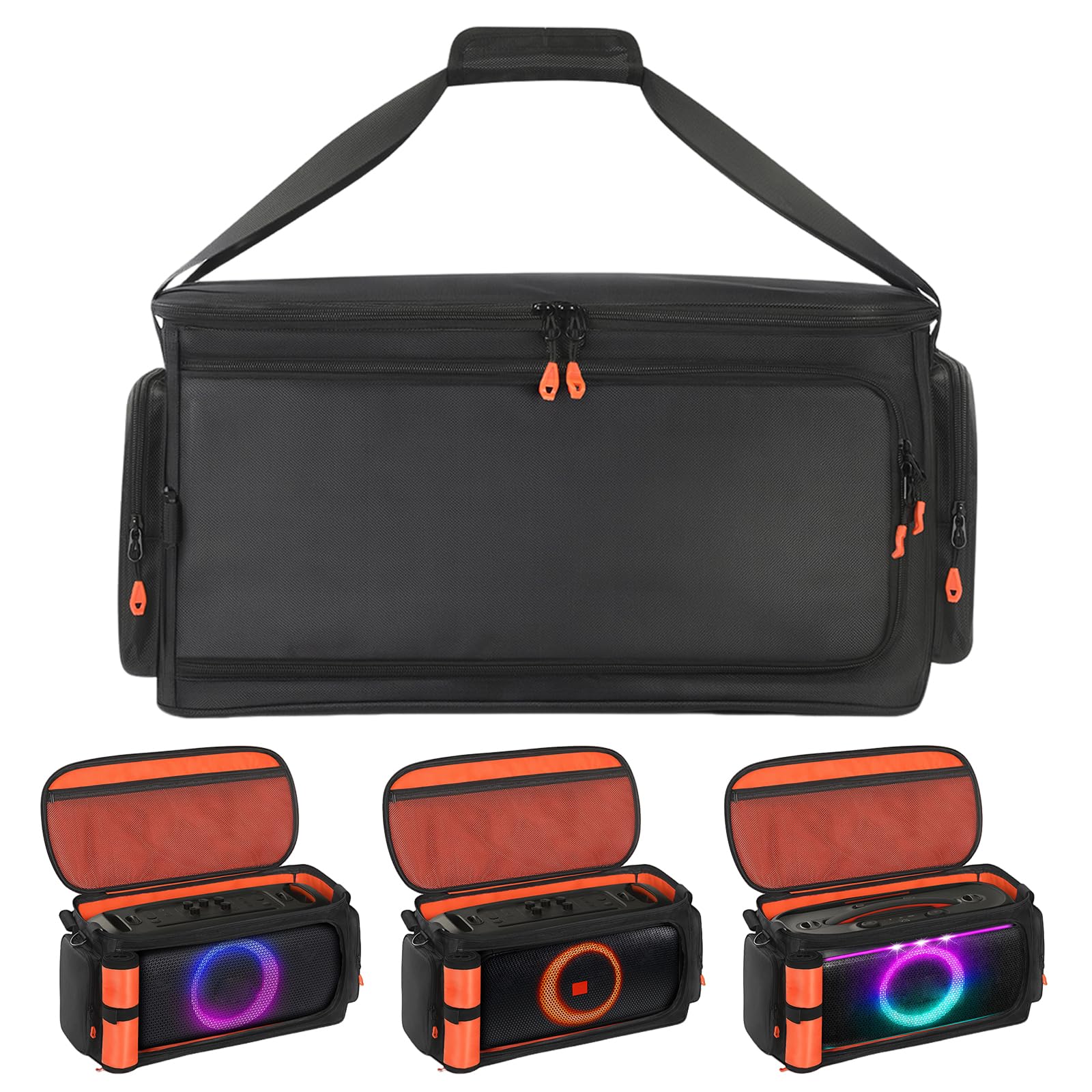 HTU Borsa da viaggio altoparlante portatile antiurto Borsa da trasporto con tracolla per PartyBox On The Go2 Altoparlante portatile per feste