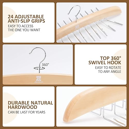 Miniatura 5 de ZEDODIER Perchas para camisetas sin mangas, organizador de brasieres para armario, capacidad de almacenamiento de 24 unidades, organizador de