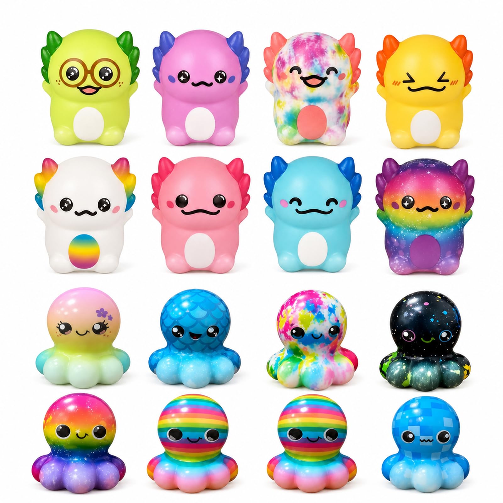 16Pcs Octopus Squishy, Party Birthday Gift Party Bag Fillers — image 1
