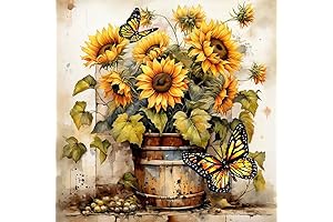 WUDWL Diamond Art Sunflower - DIY Flower Home Decor