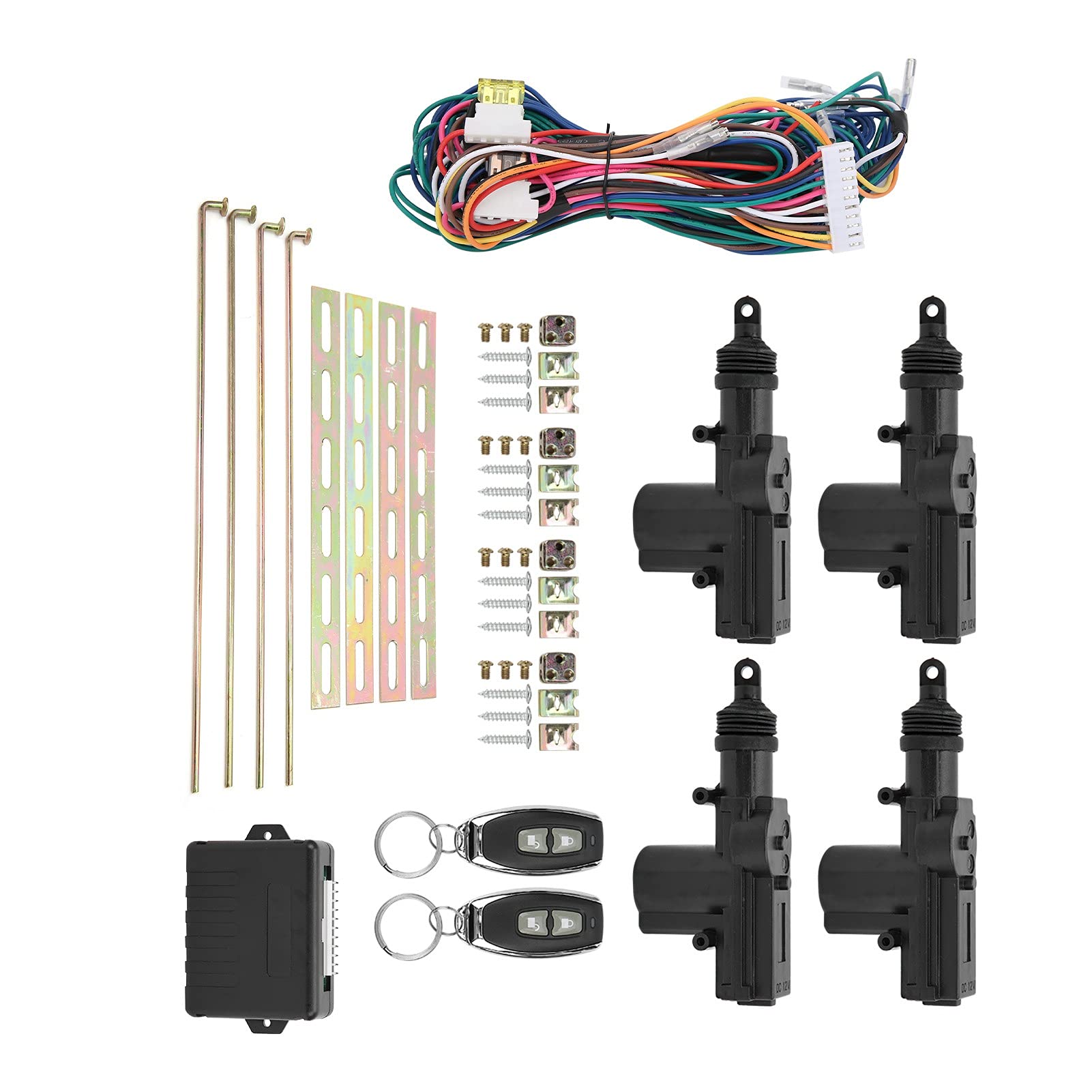 Zentralverriegelung Satz mit Fernbedienung, Keyless Entry System 12V LED Anzeige 2 Controller