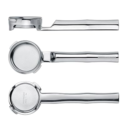 Normcore 58mm All Stainless Steel 180° Horizontal Lay-Flat Bottomless Portafilter - Fits Gaggia Classic Pro, Carezza, Cubika Plus - 18g High Extraction Basket, Includes Puck Screen, 200 Papers Filter