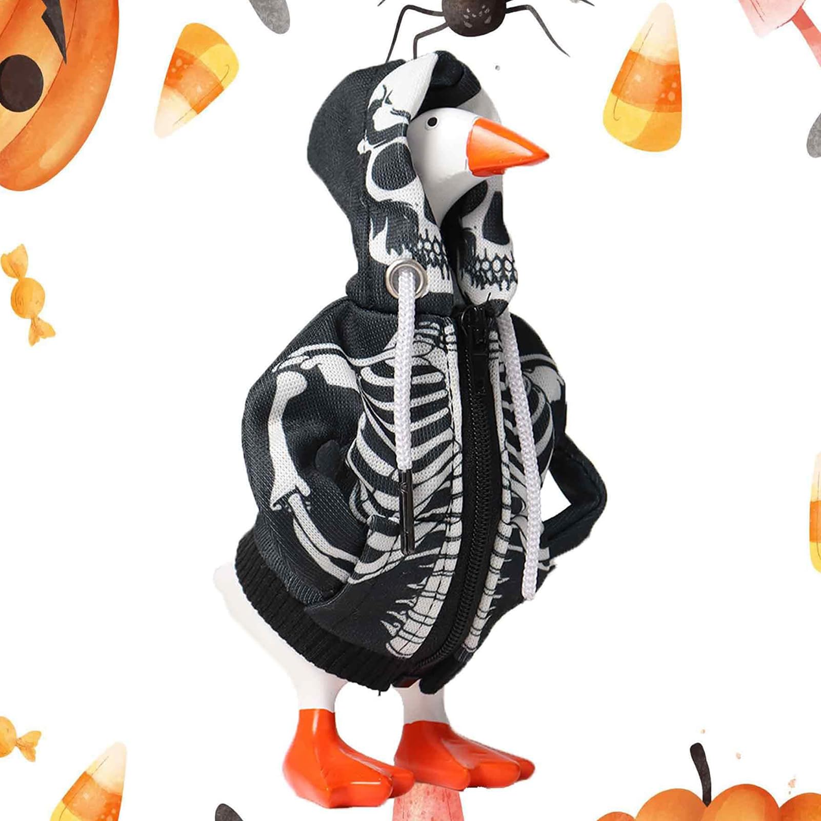 Büro Ente Kleidung 18 cm Schreibtisch Ente Festliche Kleidung | Saisonale Tischdekoration für Sammler Halloween Geburtstag Feier Party Tier Zimmer Garten Outdoor